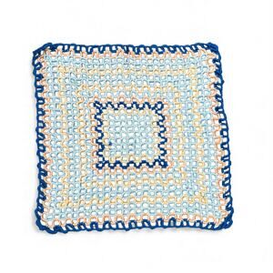 Vintage Wavy Crochet Pot Holder Textile